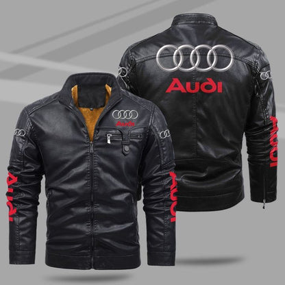 Audi Jacket Audi Fleece Leather Jacket V45