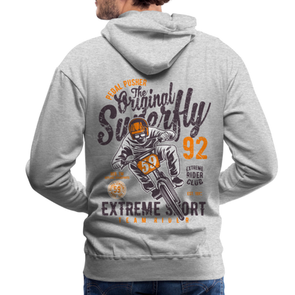 Pedal Pusher Extreme Sport Men’s Premium Hoodie - heather grey