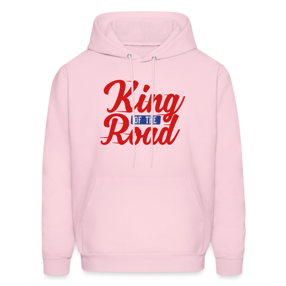 King Of The Road Men's Hoodie - pale pink