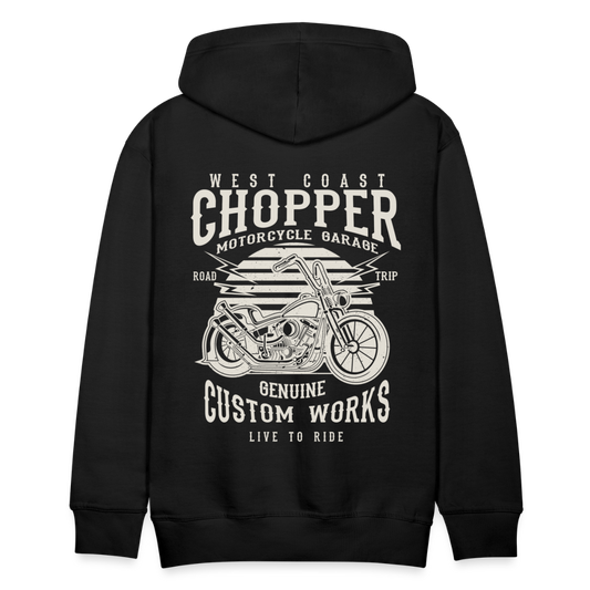 West Coasr Chopper Motorcycle Garage Men’s Premium Hoodie - black