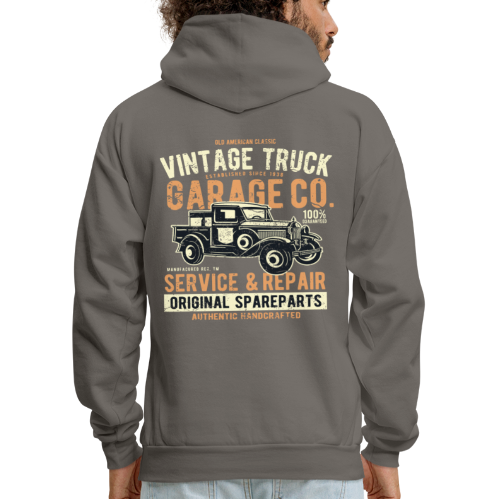 Vintage truck Cars Men's Hoodie - asphalt gray