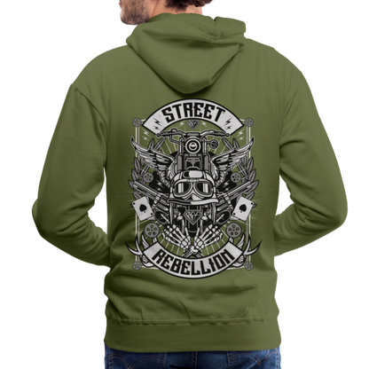 Street Rebellion Men’s Premium Hoodie - olive green