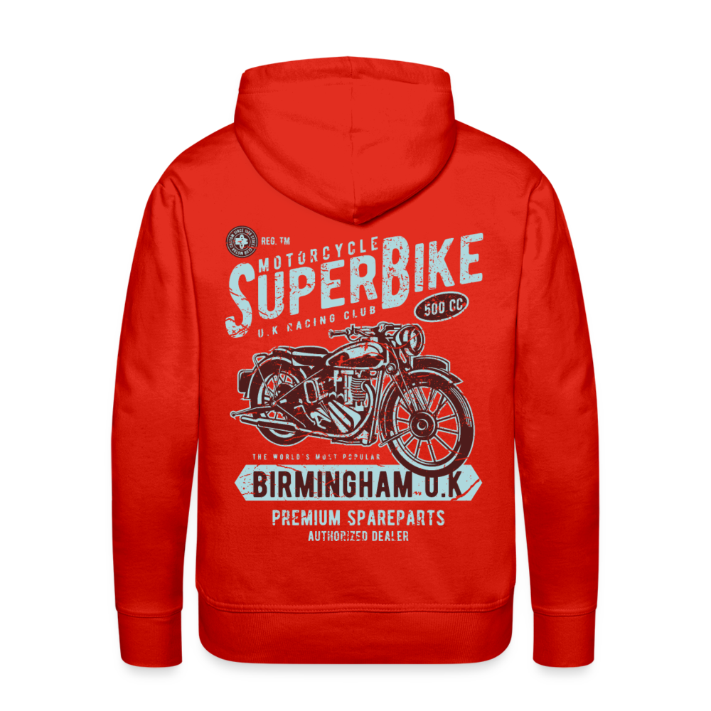 Super Bike Motorcycle Men’s Premium Hoodie - red