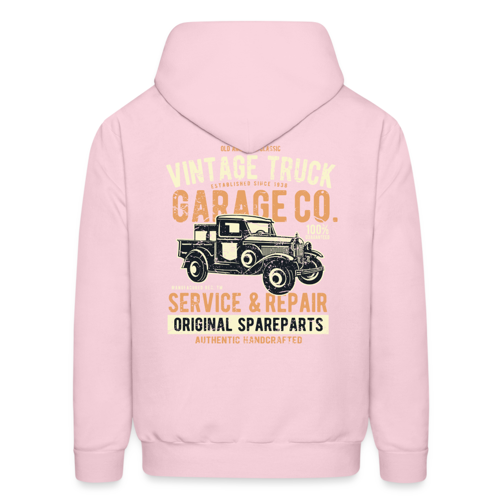 Vintage truck Cars Men's Hoodie - pale pink