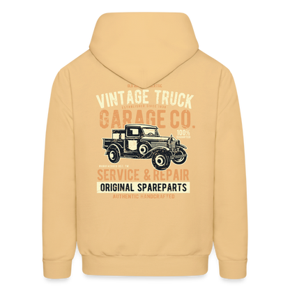 Vintage truck Cars Men's Hoodie - light yellow