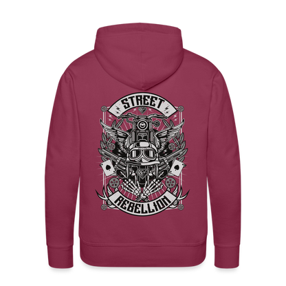 Street Rebellion Men’s Premium Hoodie - bordeaux