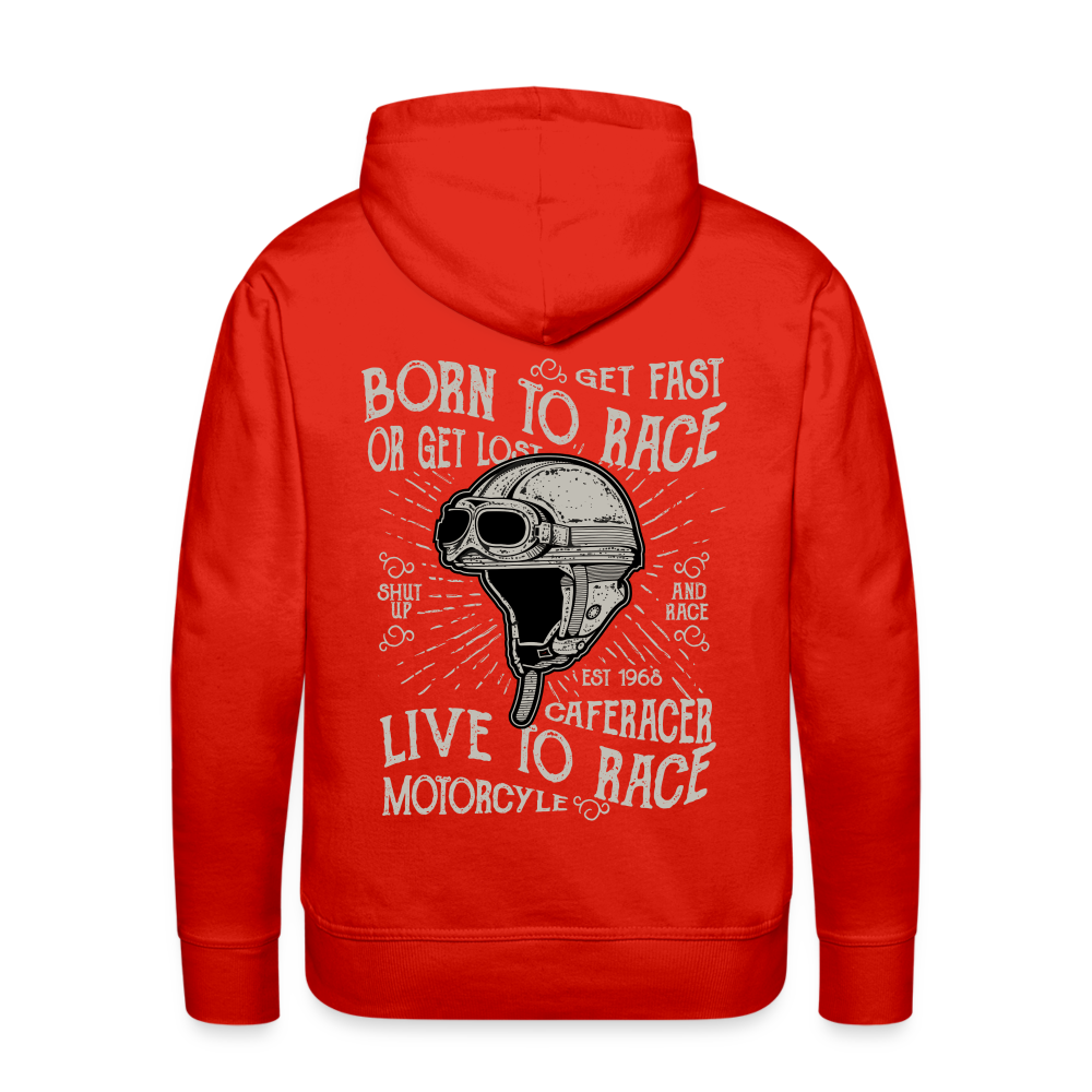 Born to Race Car's Men’s Premium Hoodie - red