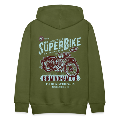 Super Bike Motorcycle Men’s Premium Hoodie - olive green