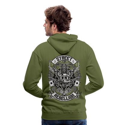 Street Rebellion Men’s Premium Hoodie - olive green