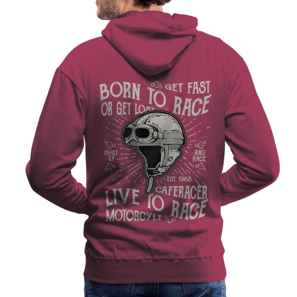 Born to Race Car's Men’s Premium Hoodie - bordeaux