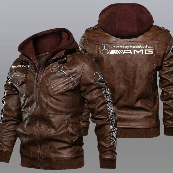 Mercedes Jacket Mercedes Riding Leather Jacket V03