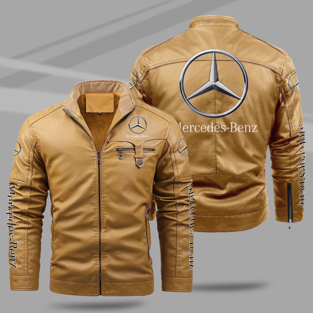 Mercedes Jacket Mercedes Fleece Leather Jacket V13