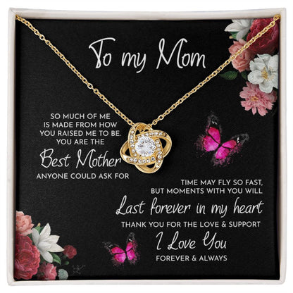 You Are The Best Mother Love Knot Necklace, Mom Necklace, Mom Birthday Gift, Mother&#8217;s Day Gifts