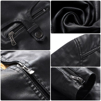 Kwasaki Jacket Kwasaki Fleece Leather Jacket V02