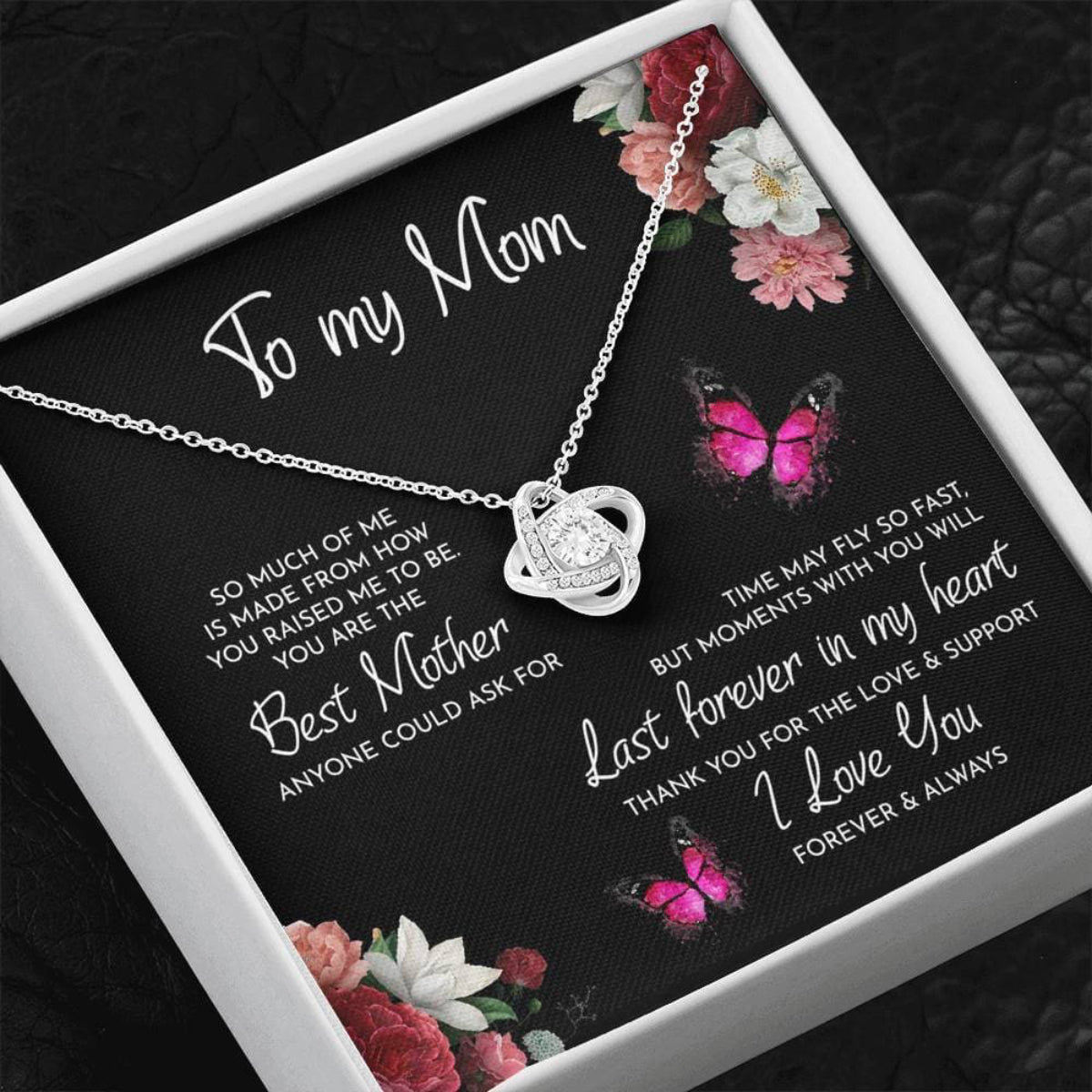 You Are The Best Mother Love Knot Necklace, Mom Necklace, Mom Birthday Gift, Mother&#8217;s Day Gifts