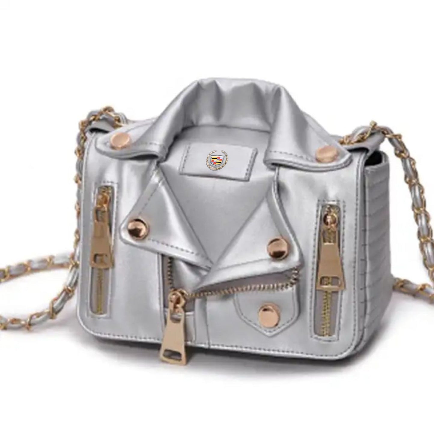 Cadillac Luxury Collar Women&#8217;s Handbag-bag-Driver Apparel-Grey-Driversapparel.com