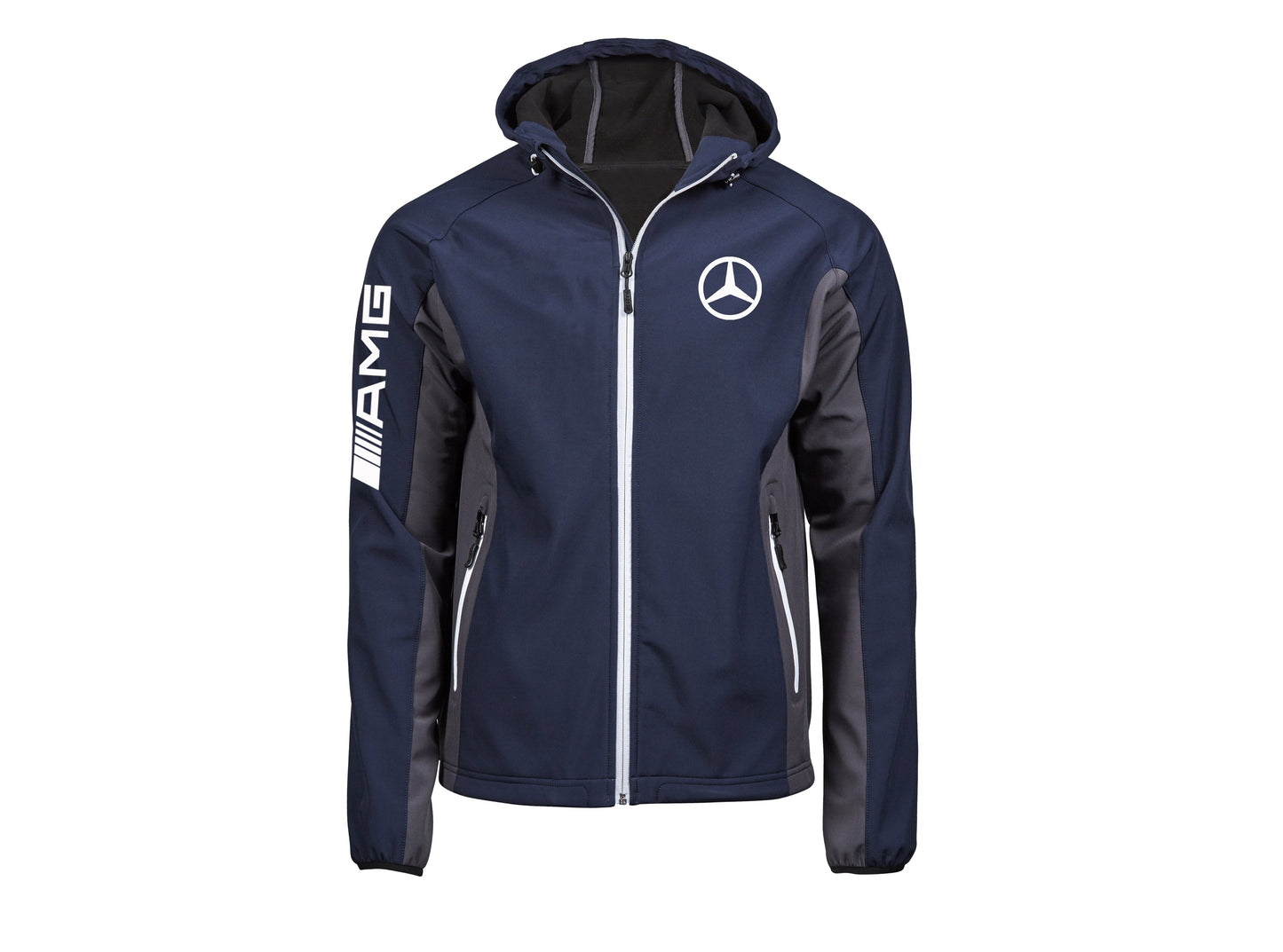 AMG Mercedes Two-Tone Soft Shell Jacket with Hood