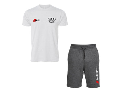 Audi Contrast T-Shirt and Shorts Set