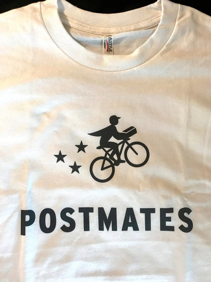 POSTMATES Logo Tee Shirt for Food Delivery Drivers, Large/XL