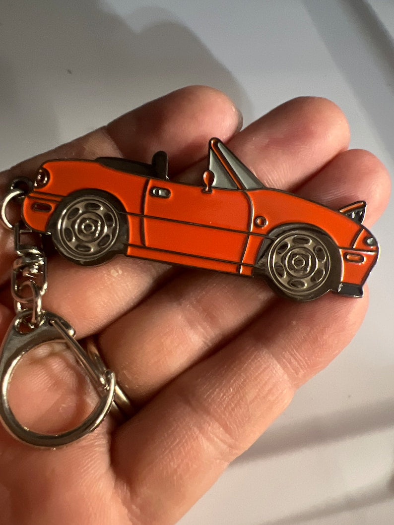 NA Miata MX5 Keychains with BBS Wheels