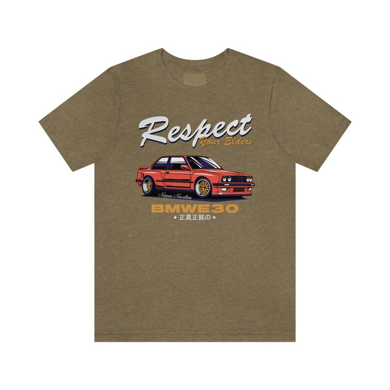 BMW E30: Respect on Wheels_driver_apparel_drivi.store