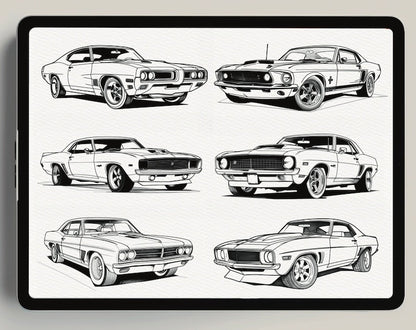 Ultimate Muscle Car Procreate Brushset Bundle