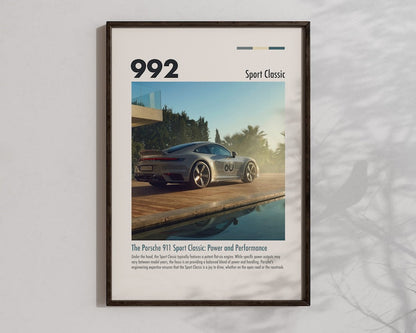 Porsche 911 Sport Classic Poster