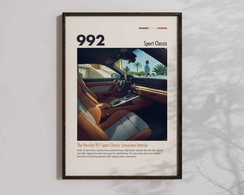 Porsche 911 Sport Classic Wall Art