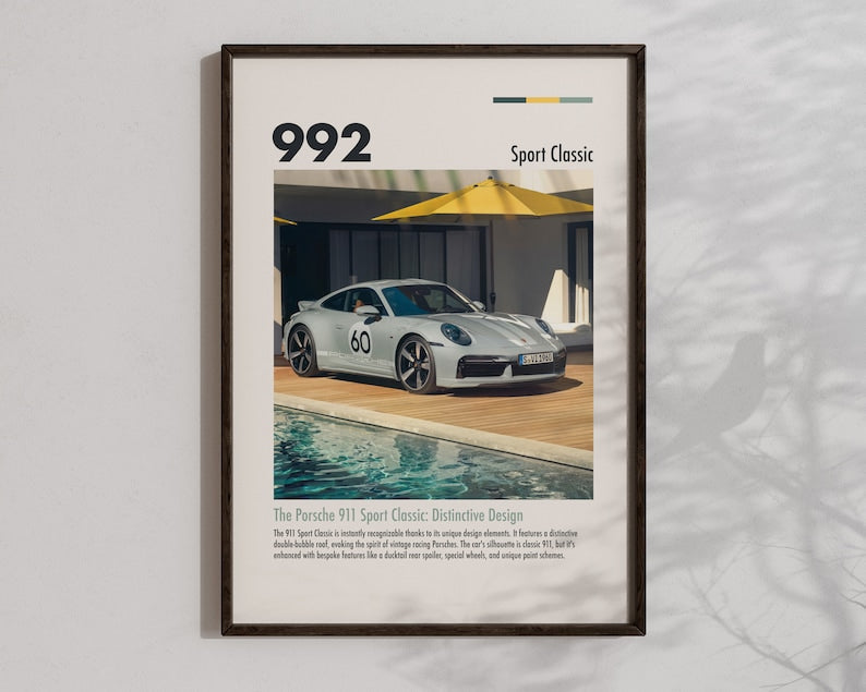 Porsche 911 Sport Classic Poster