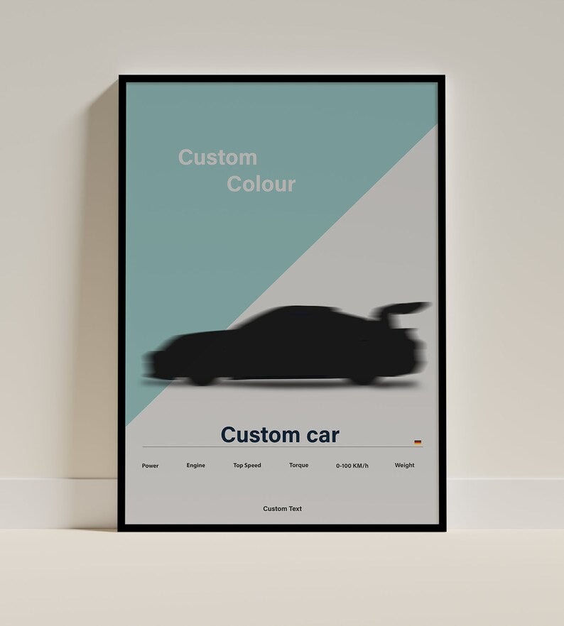 Custom Car Prints: Perfect Present for Automotive Lovers