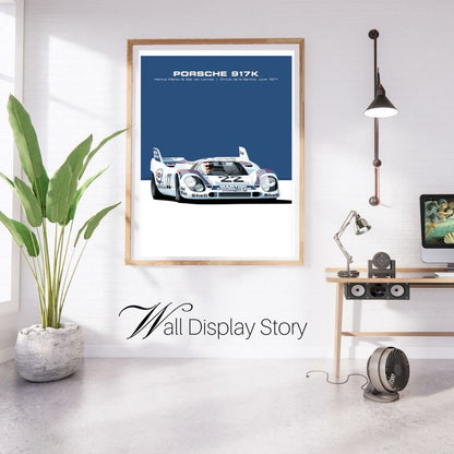 Porsche 917K Le Mans 71 Race Car Art Print