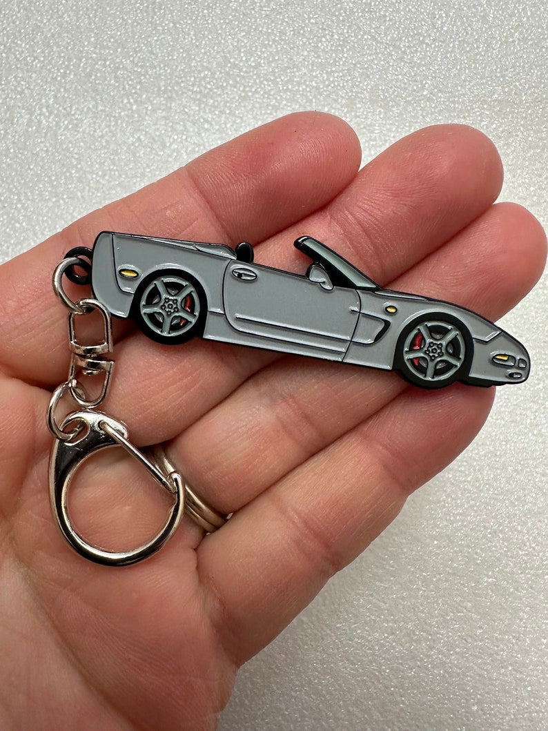 Corvette C5 Convertible Enamel Keychains (8 Colors)