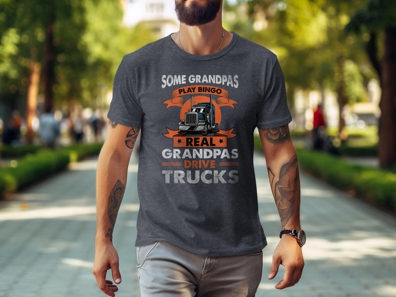 Cool Trucker Grandpa T-Shirt