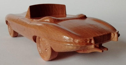 1:15 Wood Scale Model Jaguar E-Type Roadster