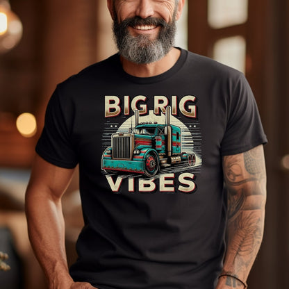 Vintage Trucker Shirt: Faded Graphic Tee for Drivers