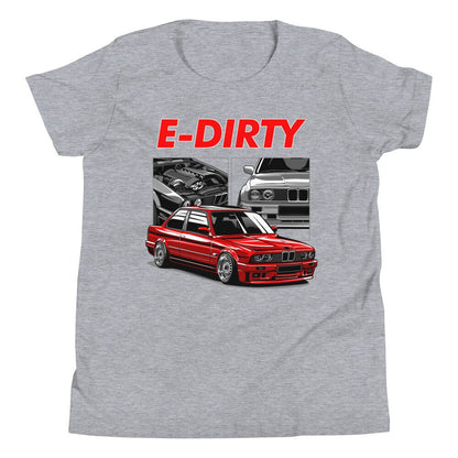 E30 Stanced Turbo Euro Car Youth Shirt