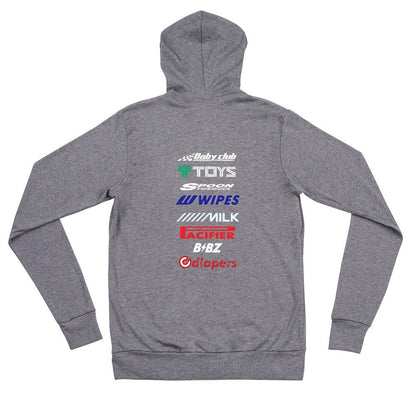 Racer Baby Sponsors Zip Hoodie