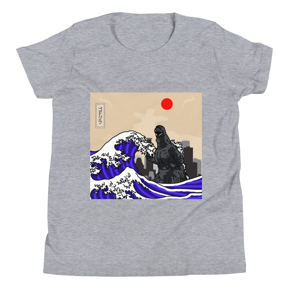 JDM ZILLA Tsunami Kaiju Youth Short Sleeve T-Shirt