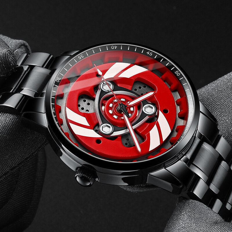 Gyro - Orologio con Cerchio in Lega Ducati, Accessori per Appassionati di Auto