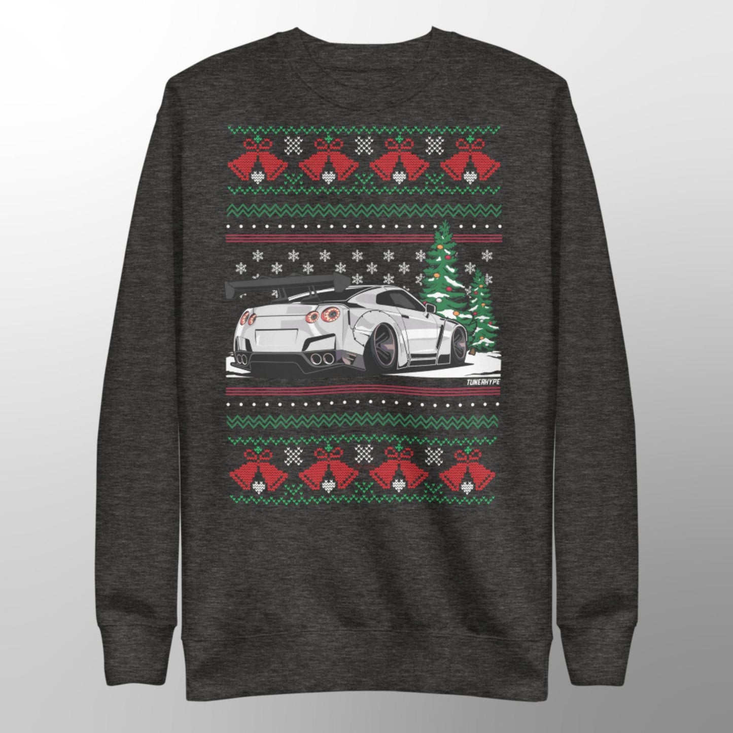 Ugly Christmas Sweater - Nissan Skyline R35 GT-R - Extra Comfy Premium Blend Hoodie