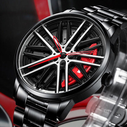 Orologio a Ruota in Lega Statica ROSSA BMW 7M Power, Accessori per Appassionati di Auto