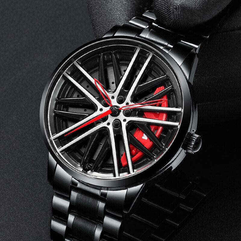 Orologio a Ruota in Lega Statica ROSSA BMW 7M Power, Accessori per Appassionati di Auto