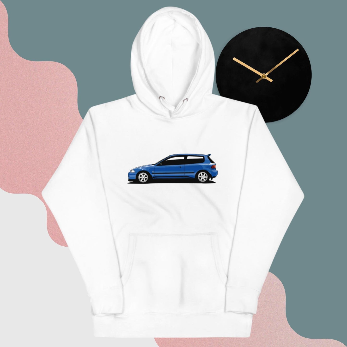 TUNERHYPE Hoodie - Honda Civic EG in Captiva Blue