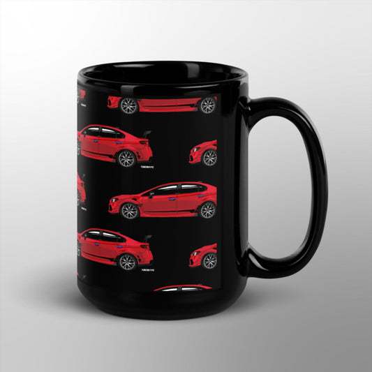 Tazza lucida Subaru WRX STI - Rosso puro