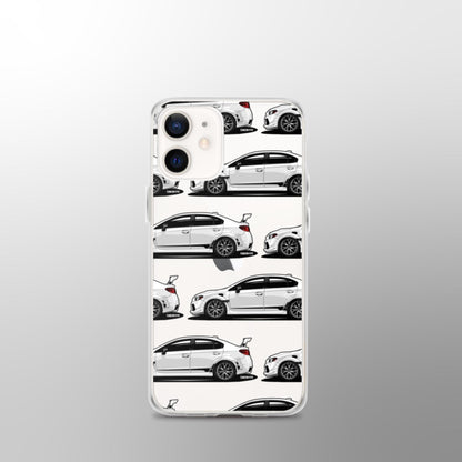 Custodia per iPhone trasparente Subaru WRX STI - Bianco cristallo