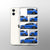 Custodia per iPhone trasparente Subaru WRX STI - Blu Rally Mondiale