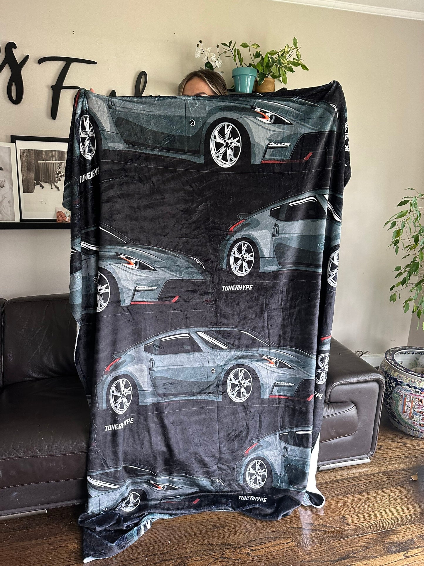 Coperta con Stampa Totale Nissan 370z Nismo Edition - Regalo per gli Appassionati di Auto, Regalo di Natale Divertente, Regalo Nissan 350z, Regalo Nismo