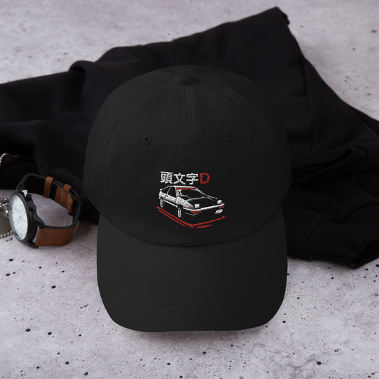 Cappello ricamato Initial D Toyota AE86