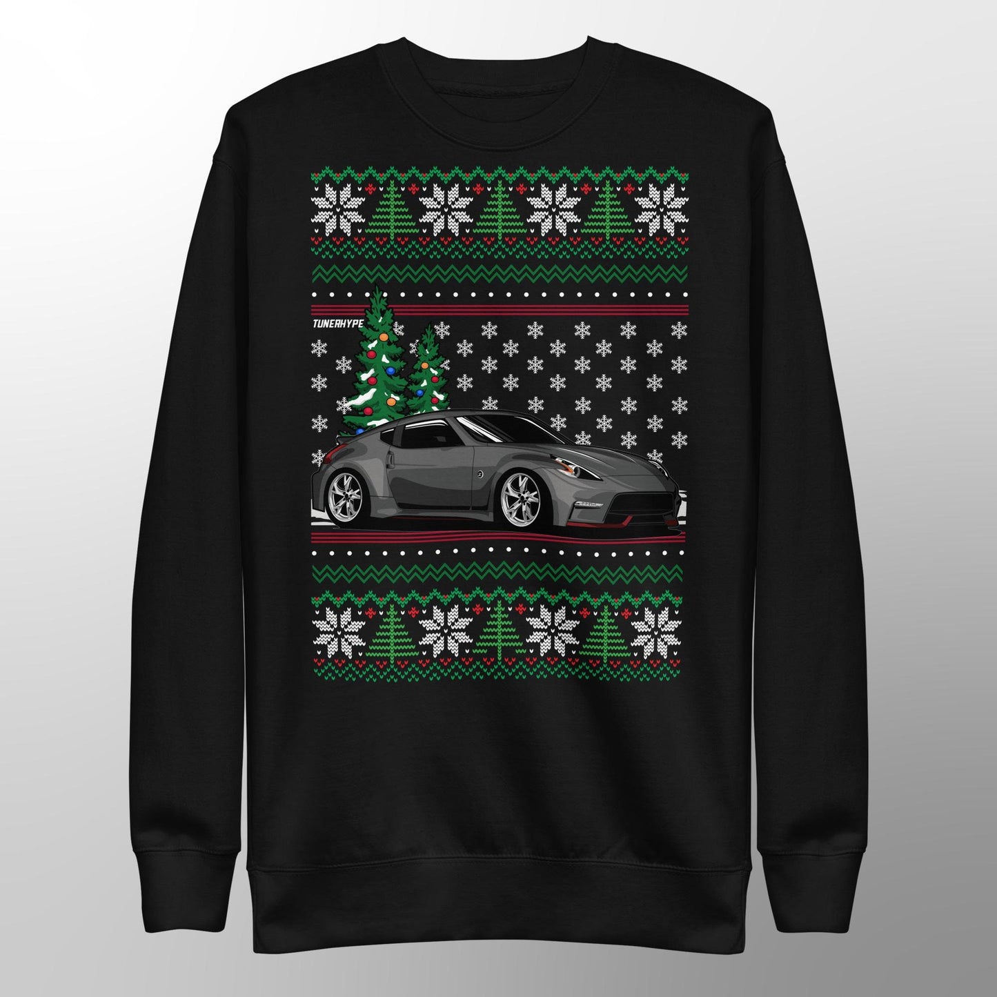 Maglione Natalizio Brutto - Nissan 370z Grigio - Maglione Natalizio Brutto - Regalo di Natale per Appassionati di Auto, Regalo di Natale Divertente, Regalo Nissan - Regalo 350z