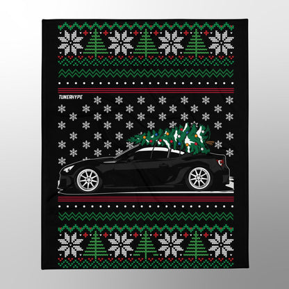 Coperta Natalizia Brutta - Subaru BRZ / Toyota 86-FRS in Nero - Maglione Natalizio Brutto, Regalo Natalizio per Amanti delle Auto, Regalo Natalizio Divertente, Natale Brutto